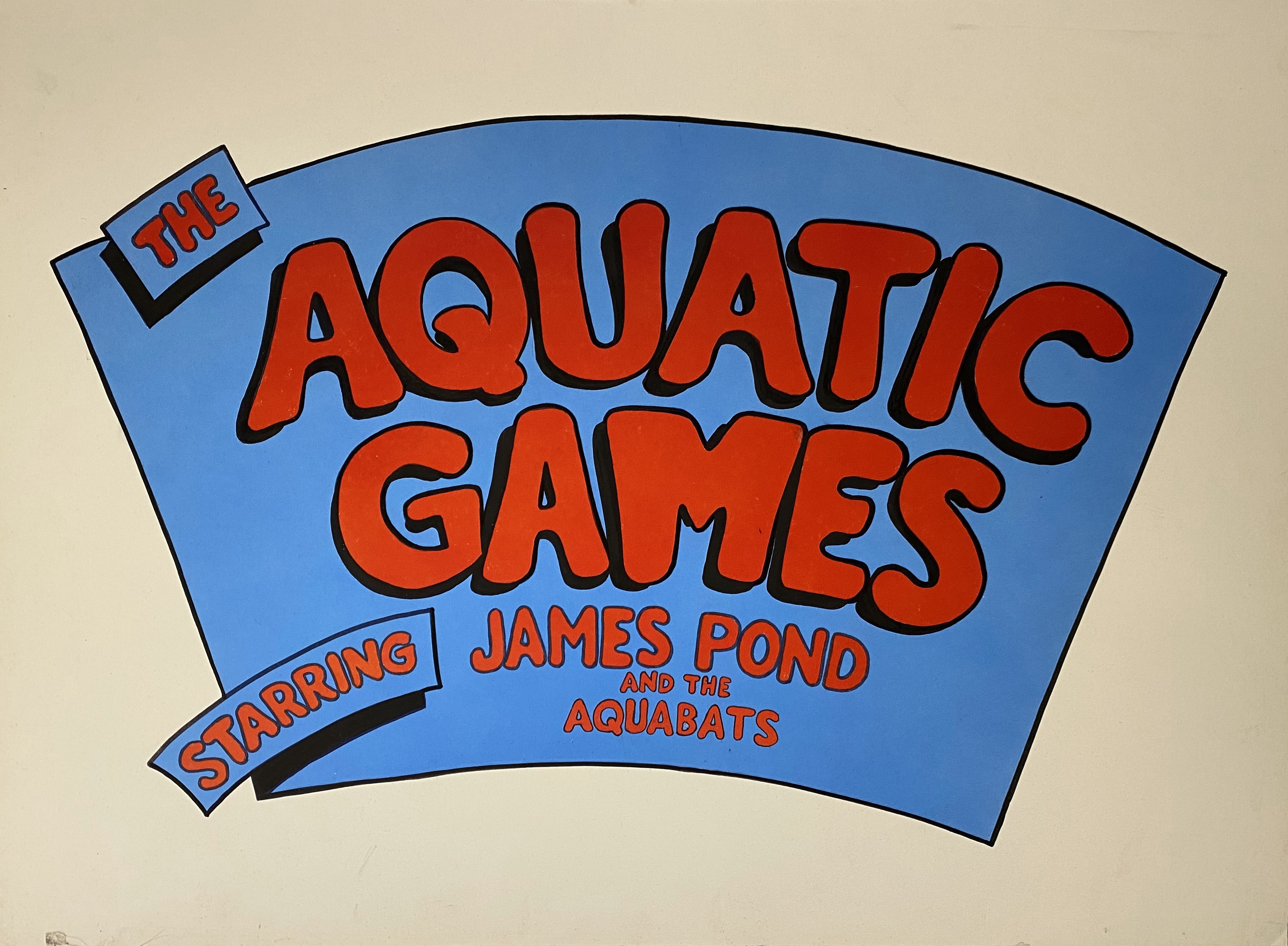 Aquatic Games starring James Pond and the Aquabats - Mega Drive Title Art