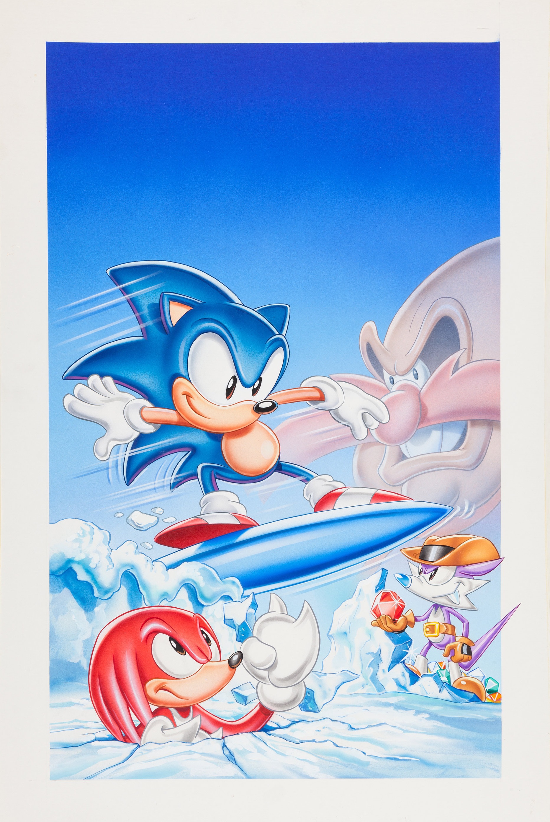Sonic the Hedgehog in Triple Trouble Game Gear box art
