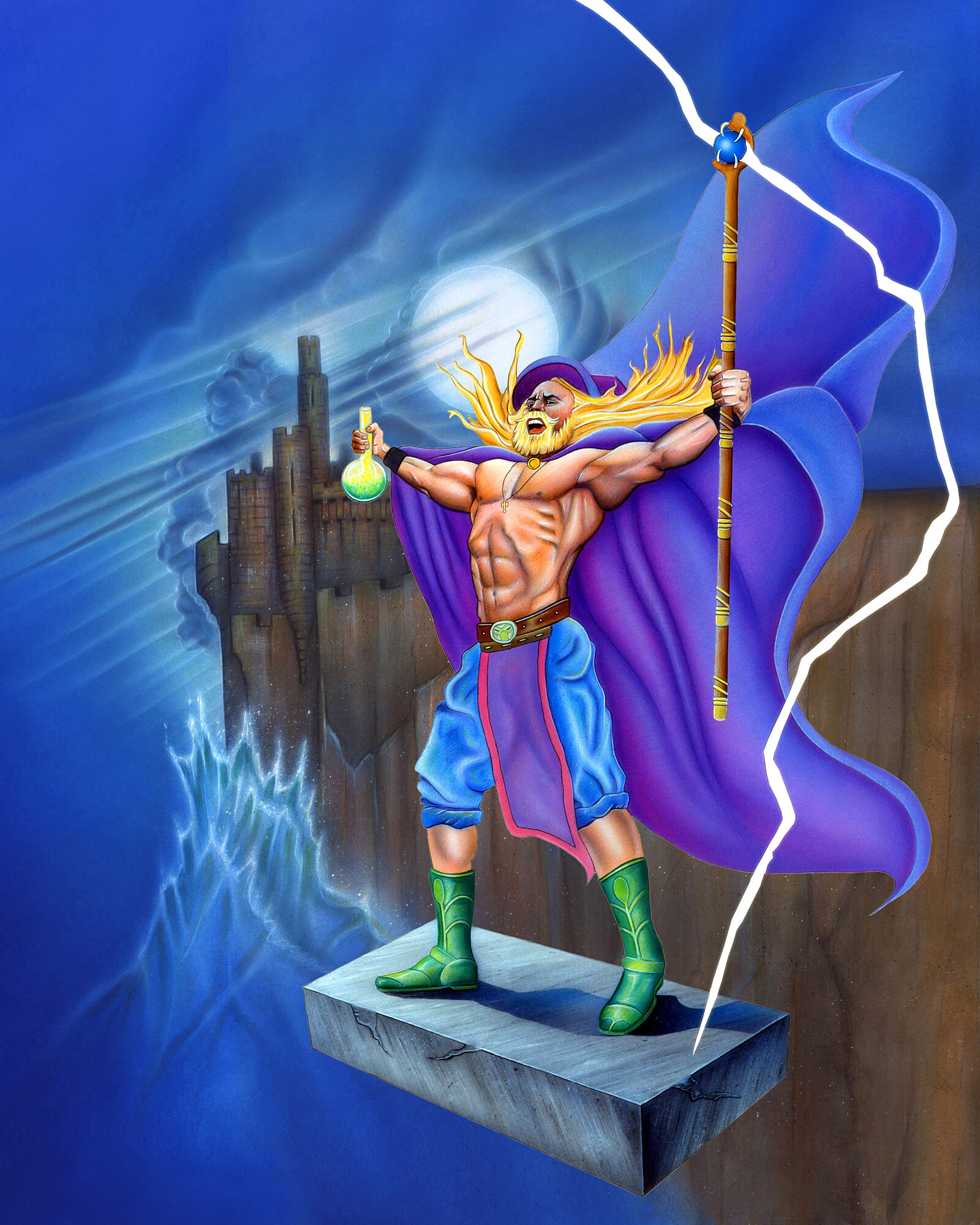 Solstice: The Quest for the Staff of Demnos NES Box Art