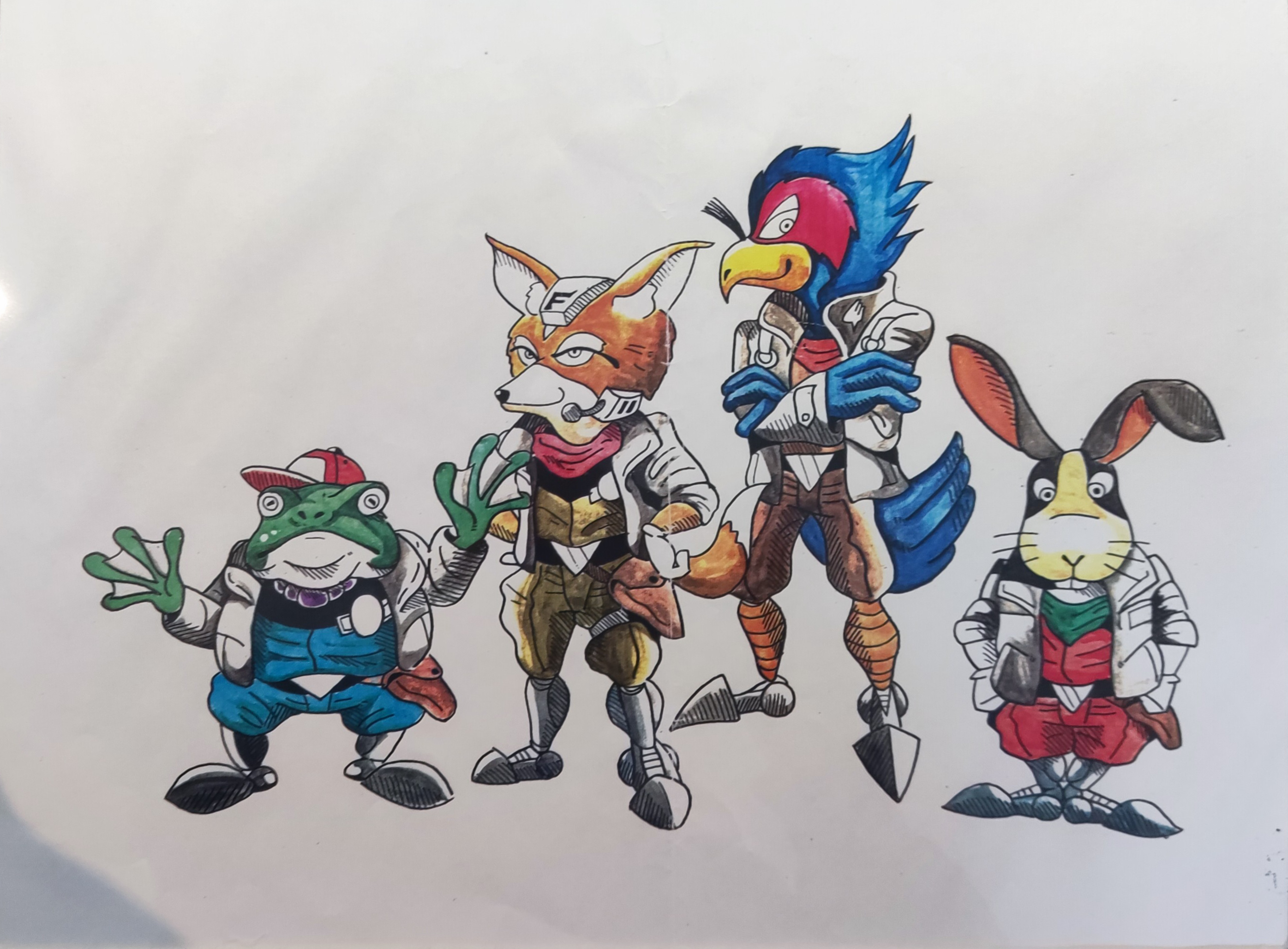 Star Fox Super Nintendo SNES Original Concept Artwork