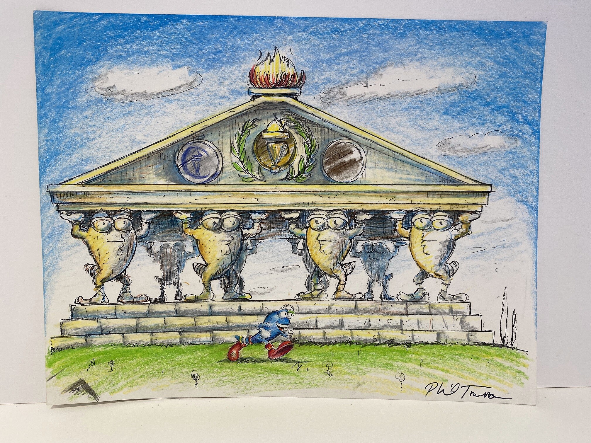 Izzy's Quest for the Olympic Rings Game Super Nintendo Sega Genesis Dev Art