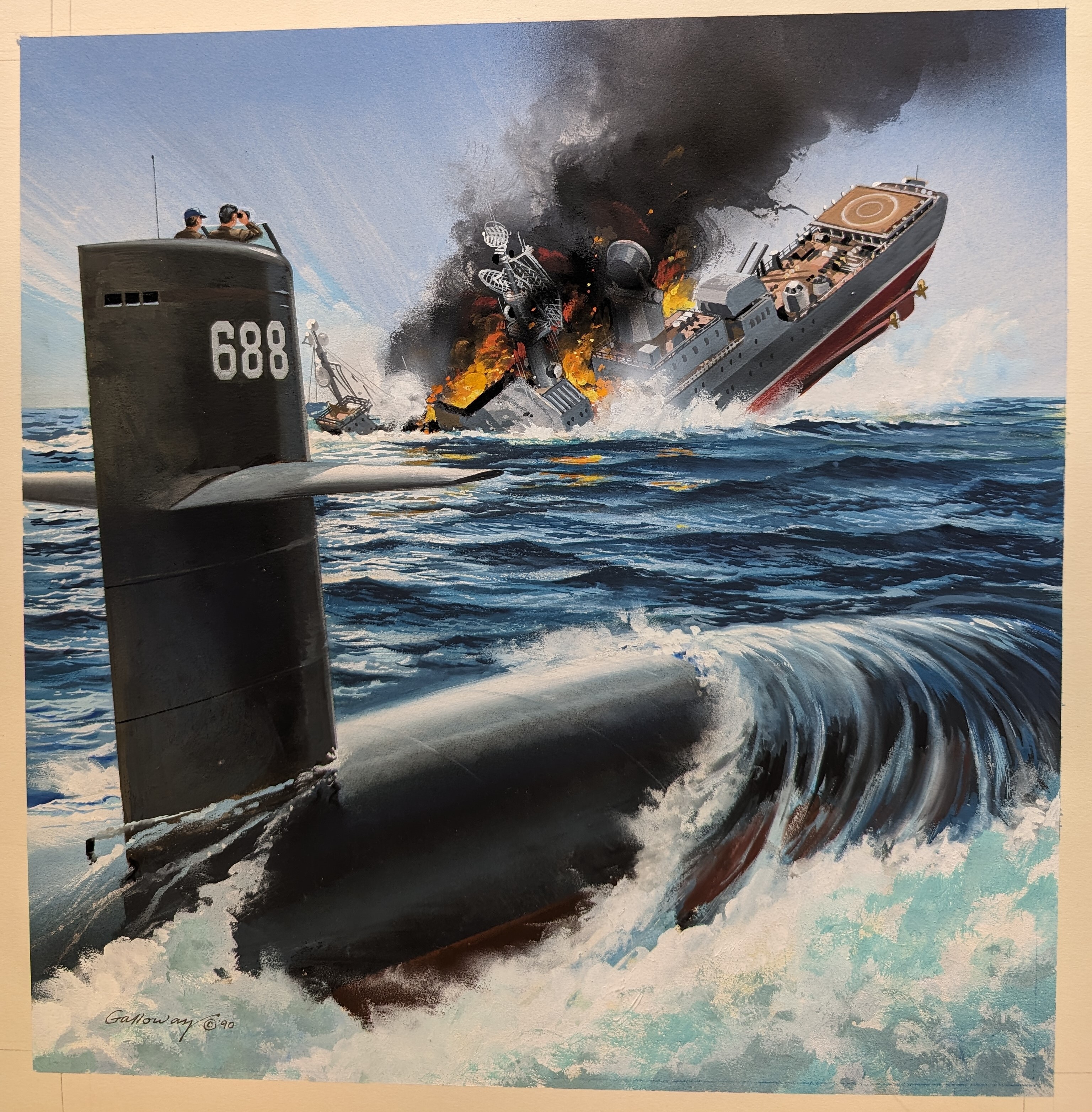 688 Attack Sub Sega Genesis Box Art