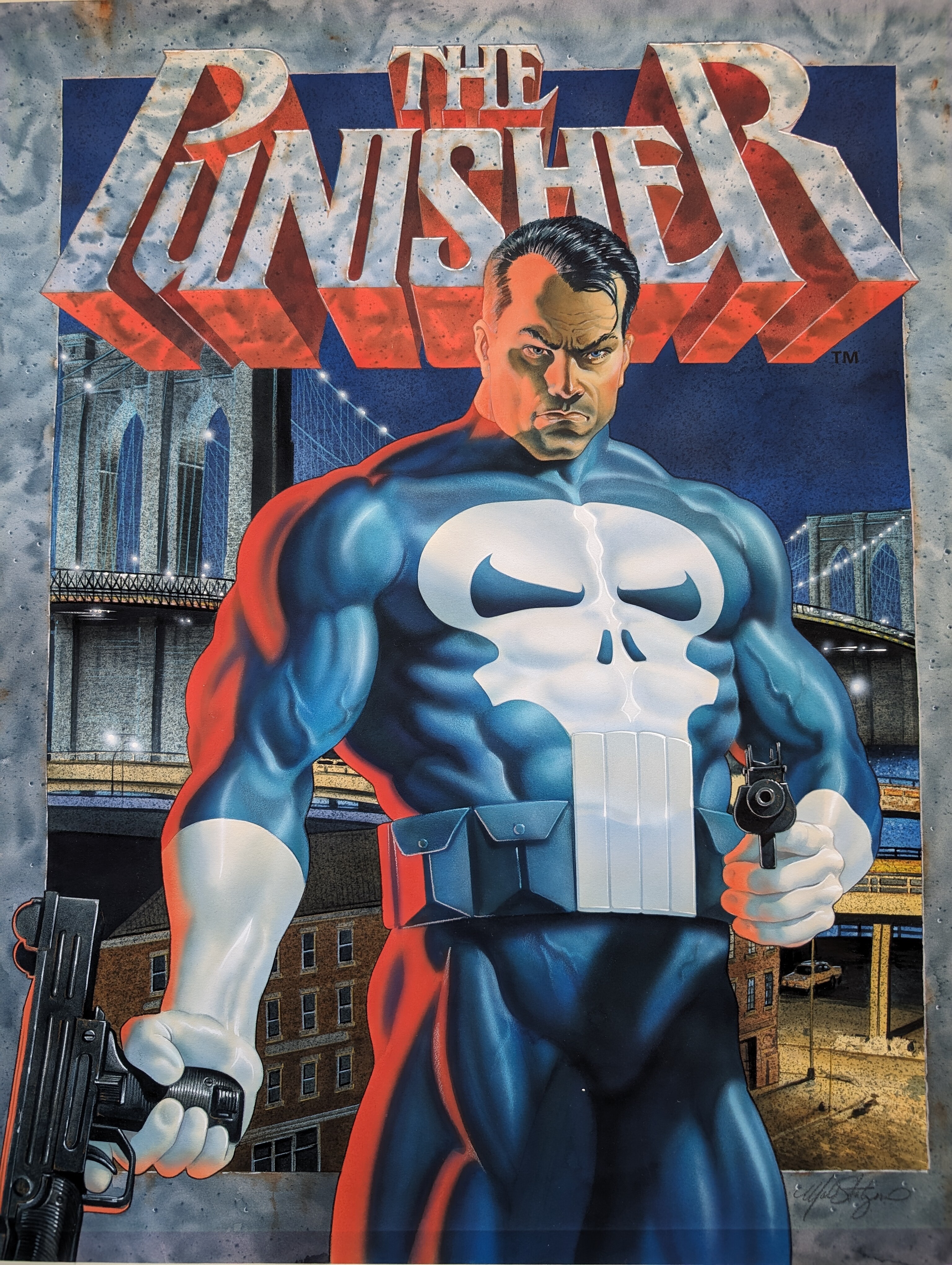 The Punisher 1990 Marvel DOS Box Art