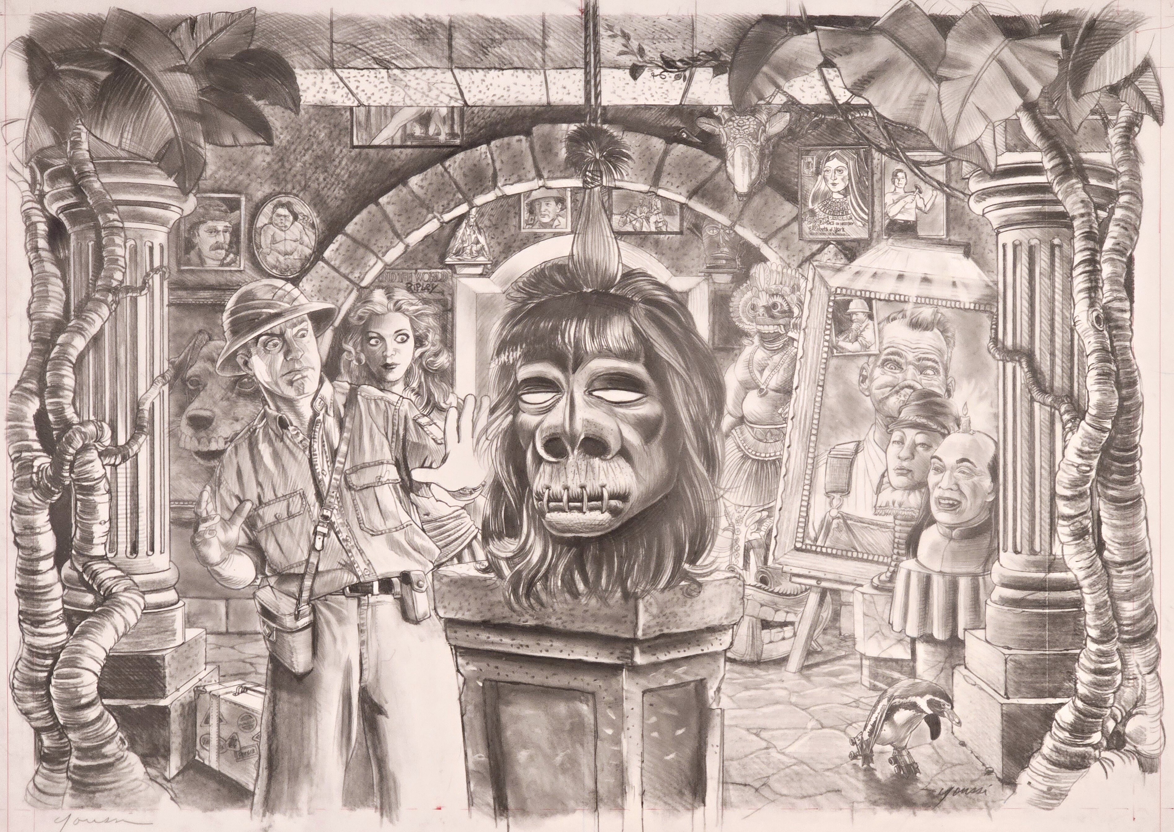 Ripley's Believe it or Not! Pinball Backglass Art