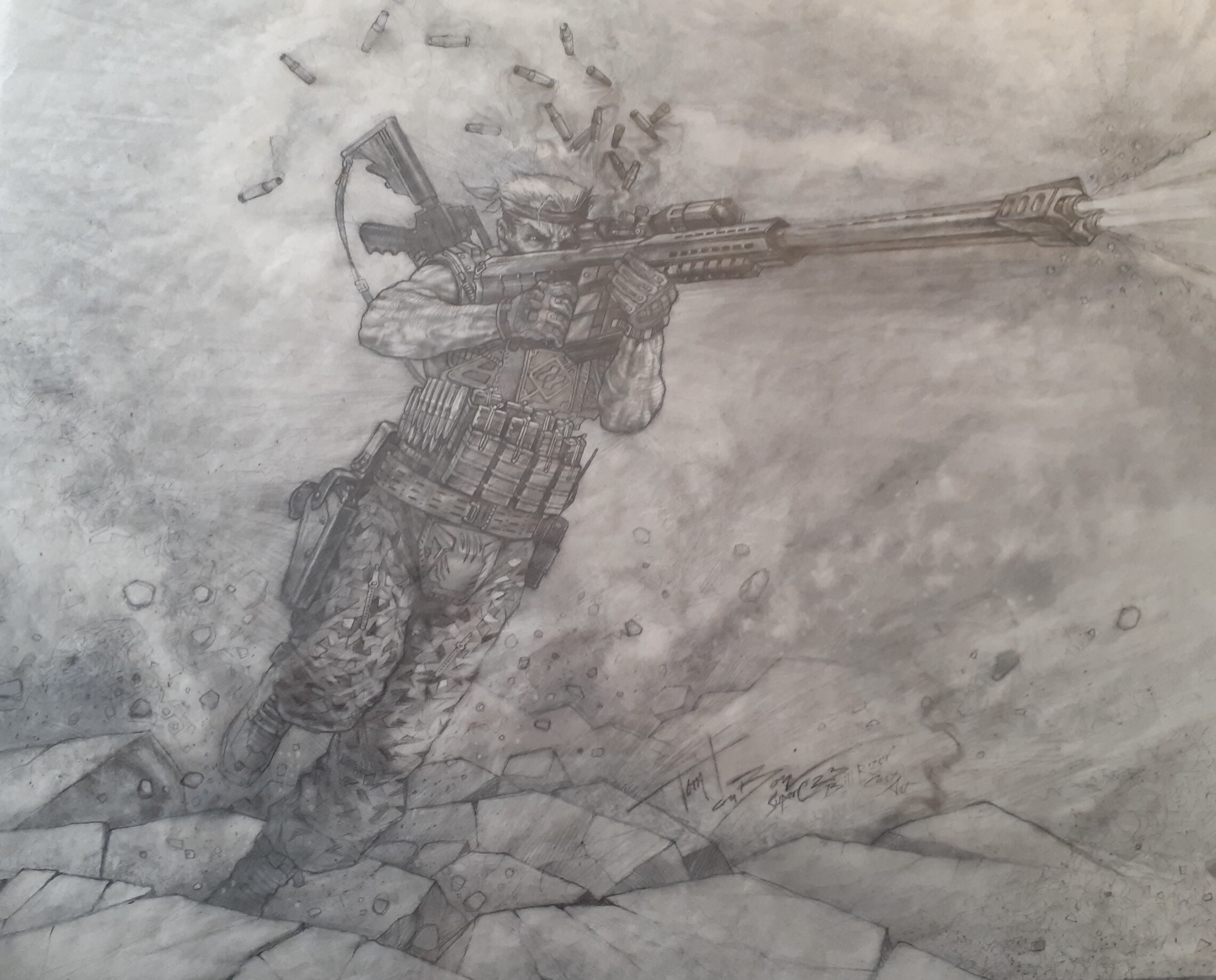 Super Contra Revisited 2023 Illustrations of Bill Rizer and Lance Bean